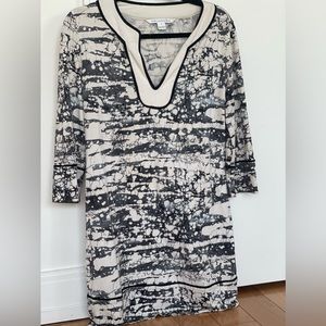 DVF Tunic (or short dress) - black and white size 6